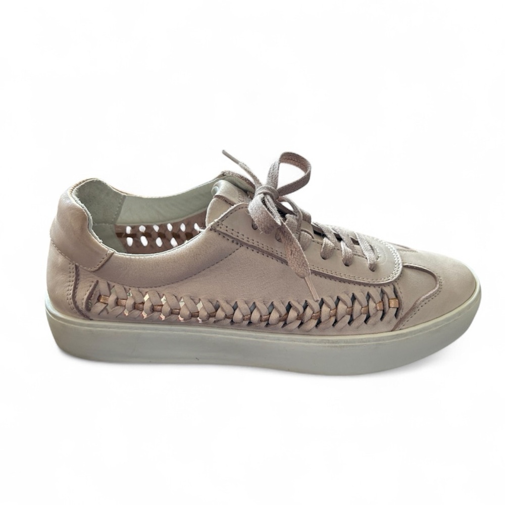 Maddison Leather Stylish Woven Sneakers